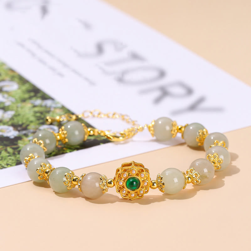 Natural Jade Prosperity Bracelet for Abundance and Luck