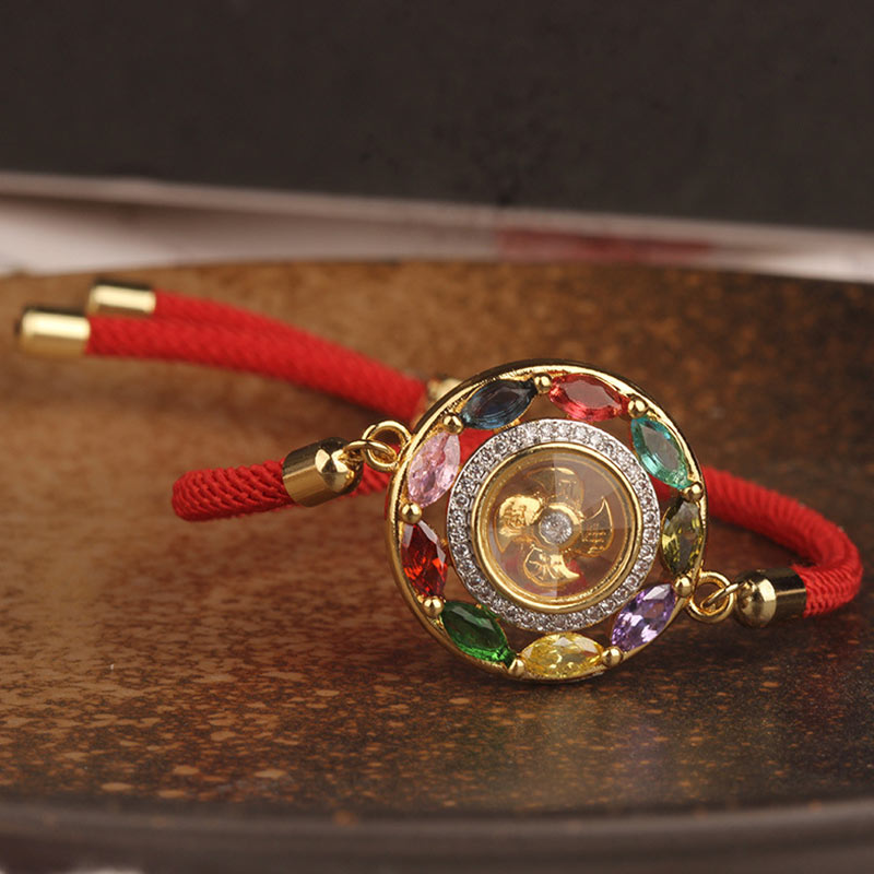 Copper Zircon Wealth Luck Bracelet Necklace | Spiritual Jewelry