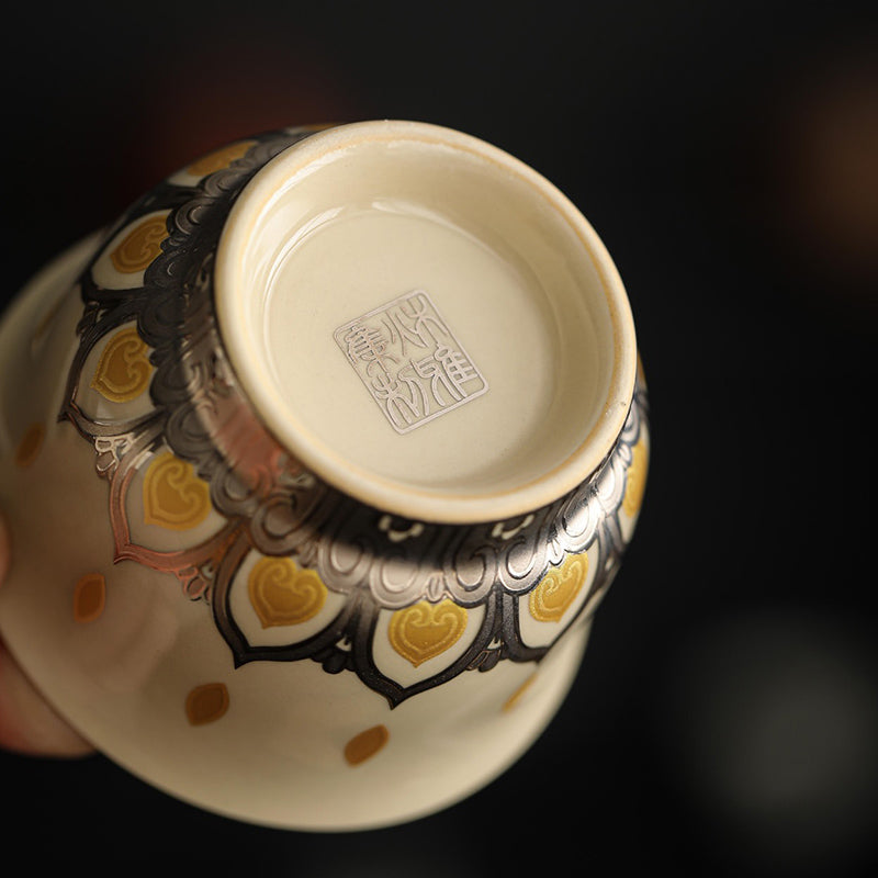 Ceramic Chinese Tea Cup 100ml Dunhuang Thousand Buddhas