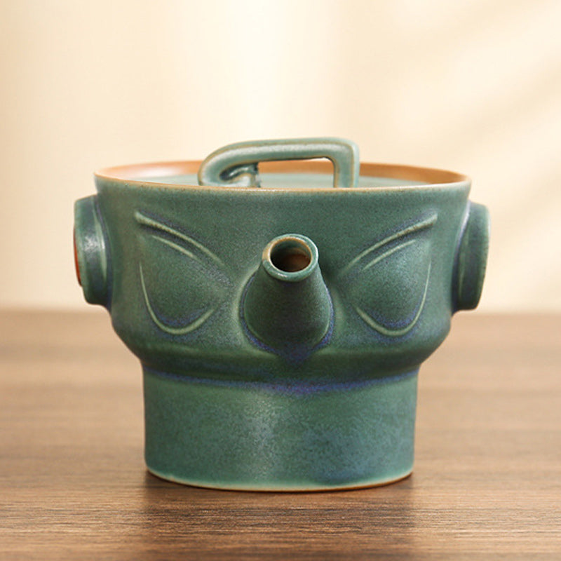 Sanxingdui Ceramic Chinese Tea Cup Set | Kung Fu Tea Gift