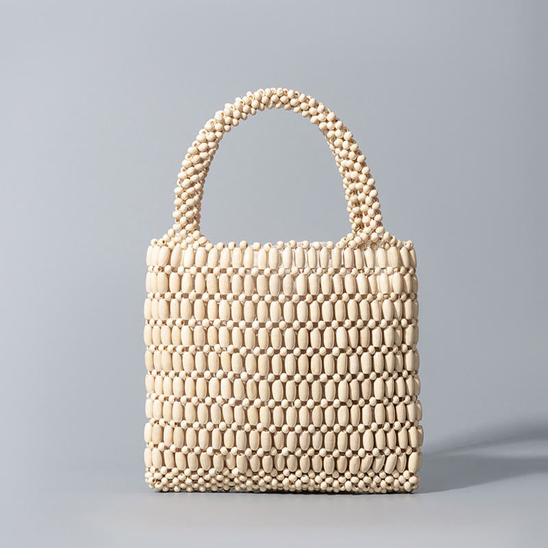 Hand-woven Wooden Beads Handbag - Bohemian Spiritual Bag