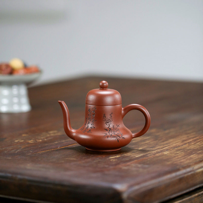 Vintage Purple Clay Kung Fu Teapot 130ml Zen Decor