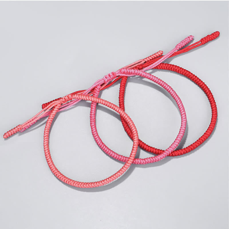 3Pcs Tibetan King Kong Knot Red String Protection Bracelet