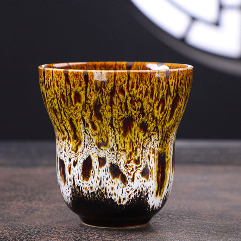 Vintage Kiln Change Ceramic Coffee Mug 150ml Zen Decor