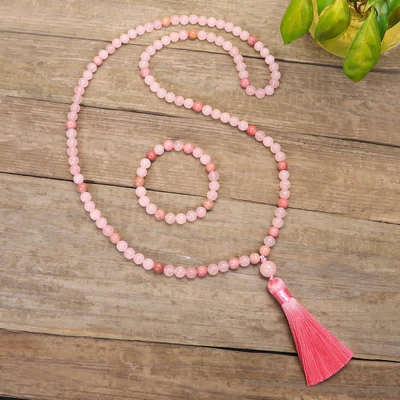 8mm Rose Quartz Love Bracelet for Self-Acceptance