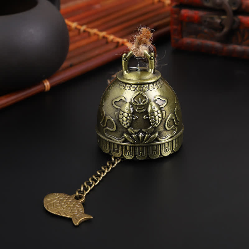 Feng Shui Zinc Alloy Hanging Chime Bell for Zen Decor