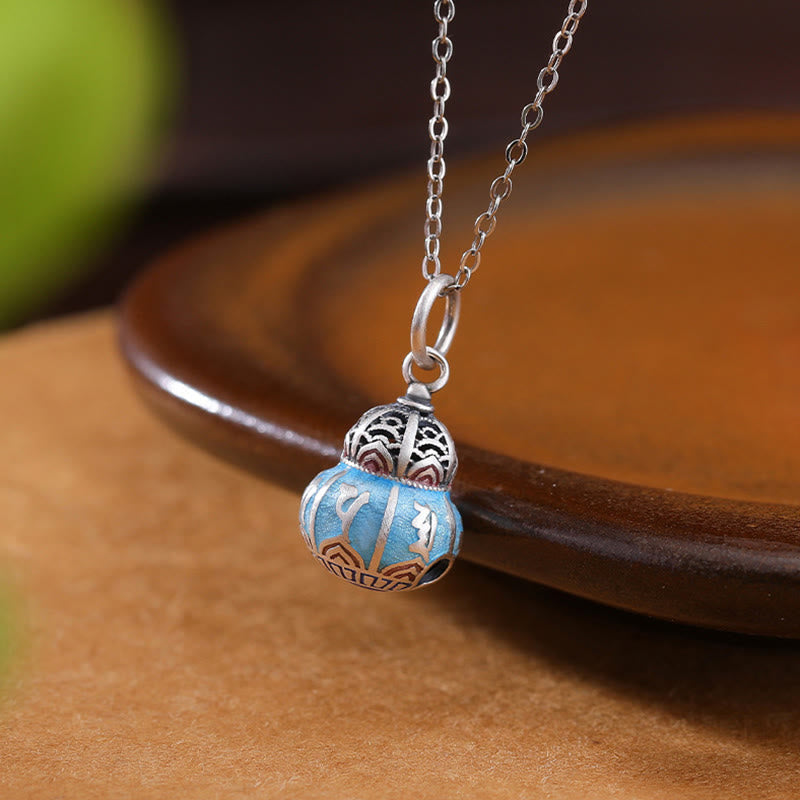 Om Mani Padme Hum 999 Silver Gourd Wisdom Necklace Pendant