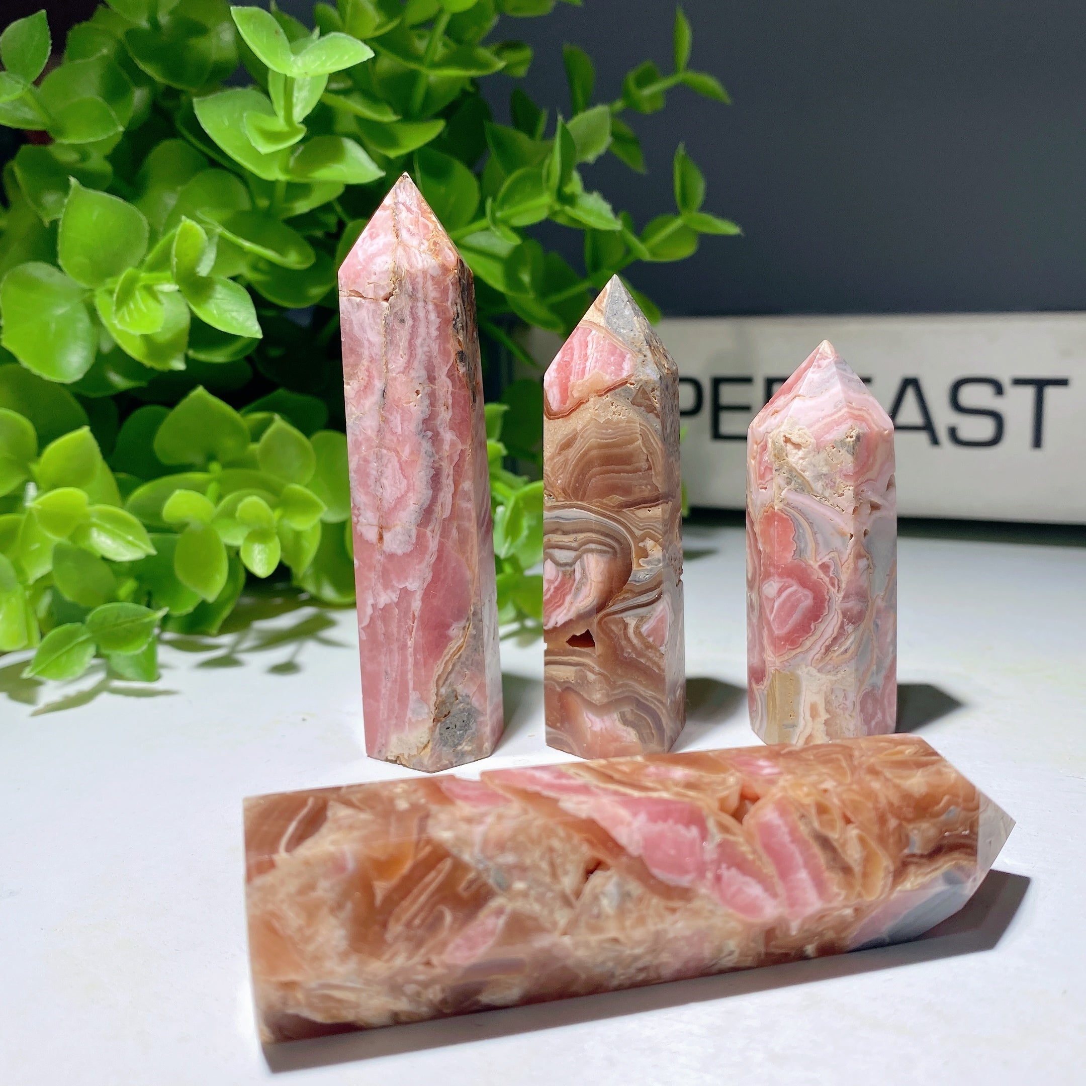 2.0-3.5 Inch Chocolate Rhodochrosite Crystal Point for Healing