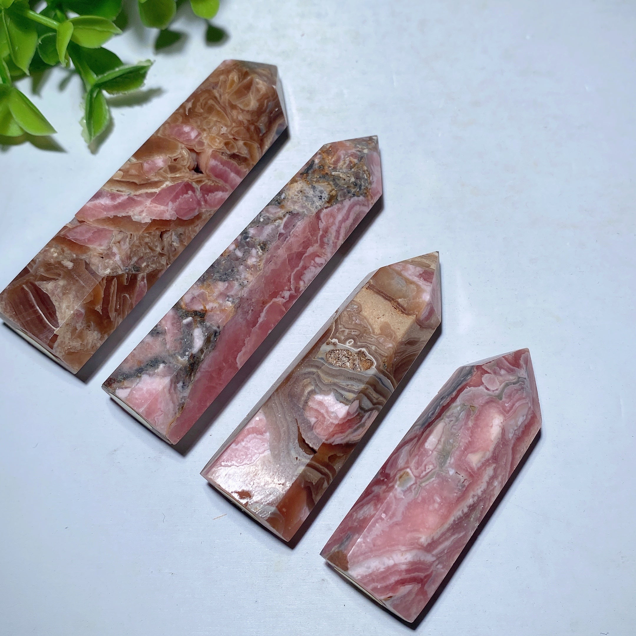 2.0-3.5 Inch Chocolate Rhodochrosite Crystal Point for Healing