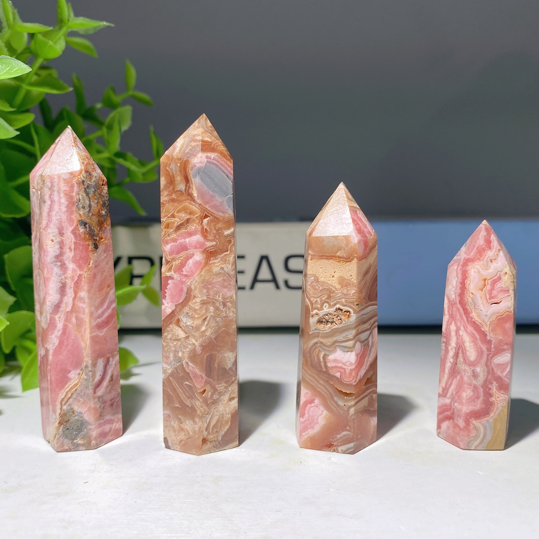 2.0-3.5 Inch Chocolate Rhodochrosite Crystal Point for Healing