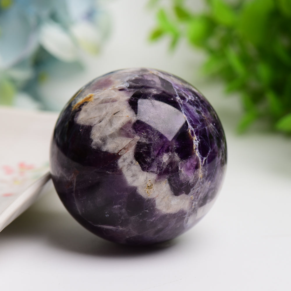 2.0-4.0" Amethyst Crystal Sphere for Meditation & Healing