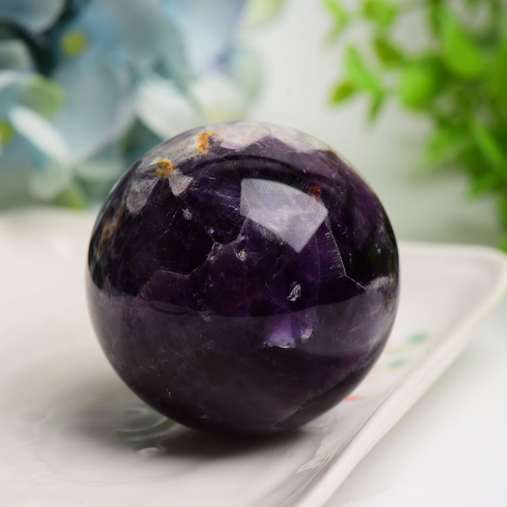 2.0-4.0" Amethyst Crystal Sphere for Meditation & Healing