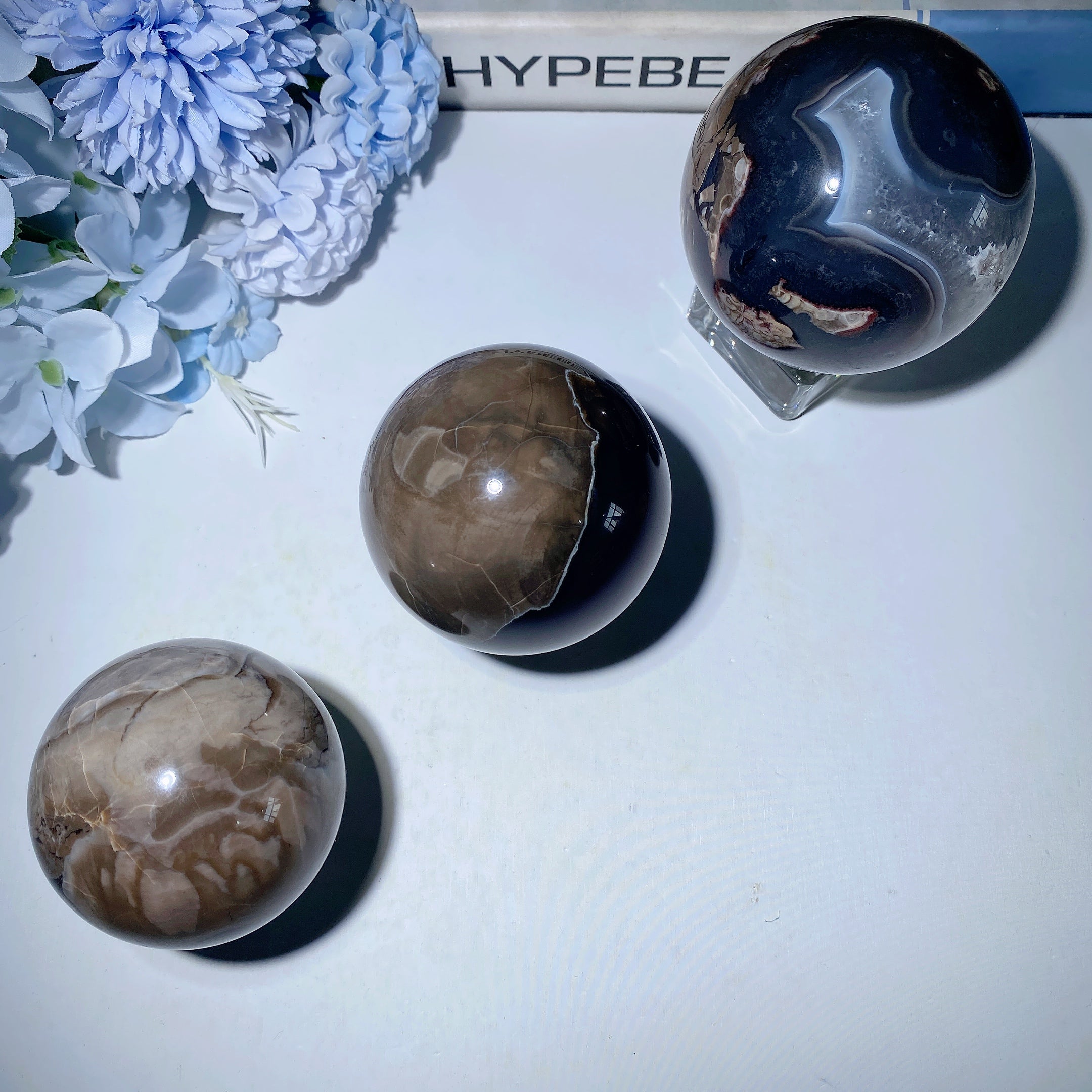 2.0-4.0 Inch Volcano Agate Crystal Sphere for Healing & Energy