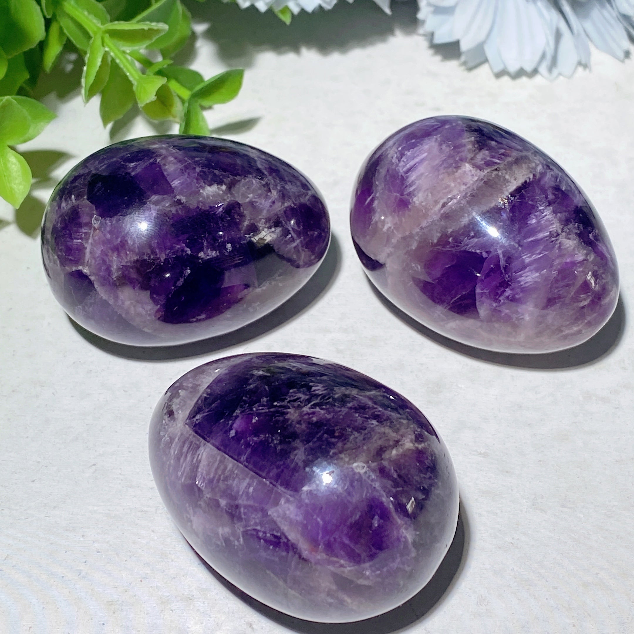 2.0 inch Amethyst Crystal Egg for Healing & Meditation