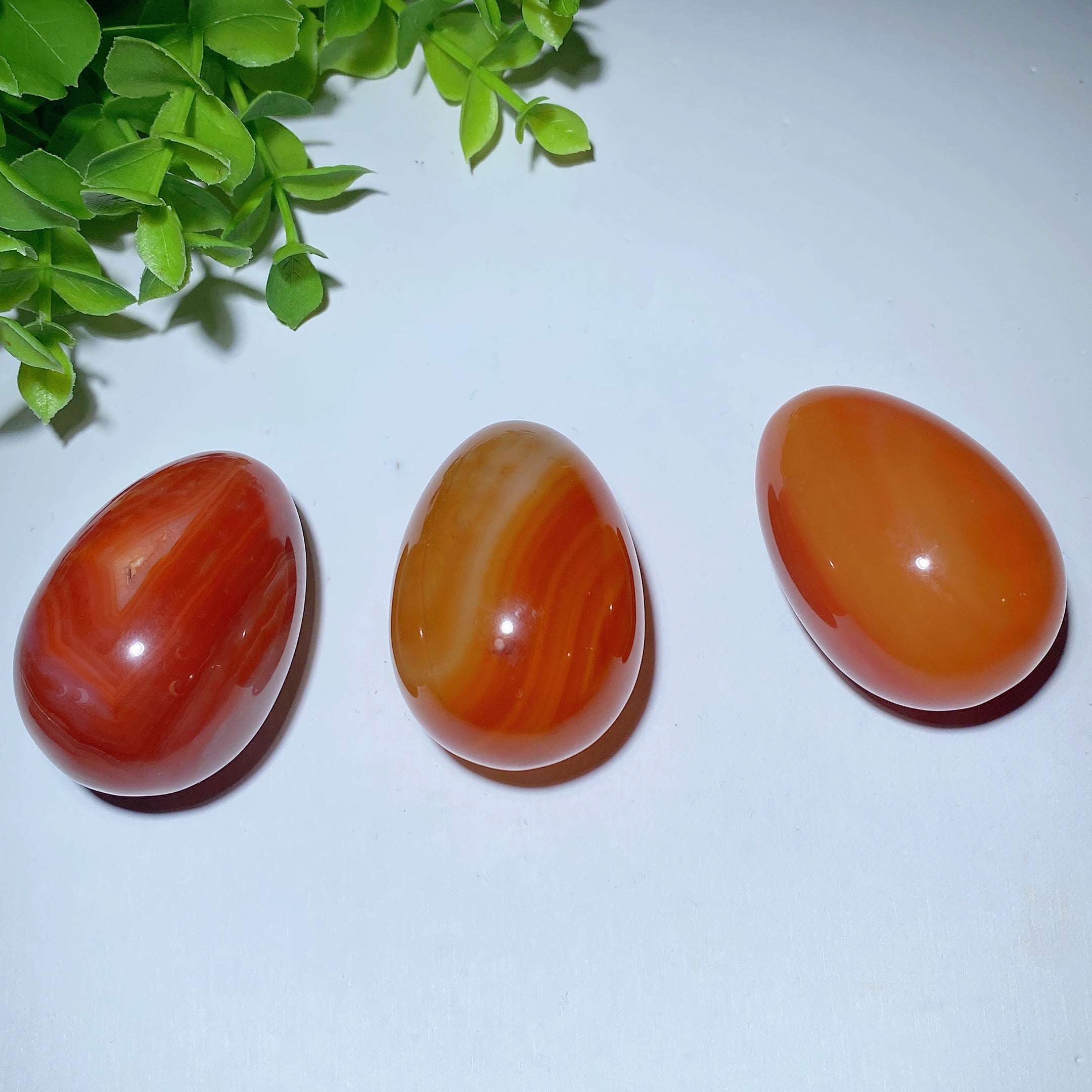 2.0 Inch Carnelian Crystal Egg for Healing
