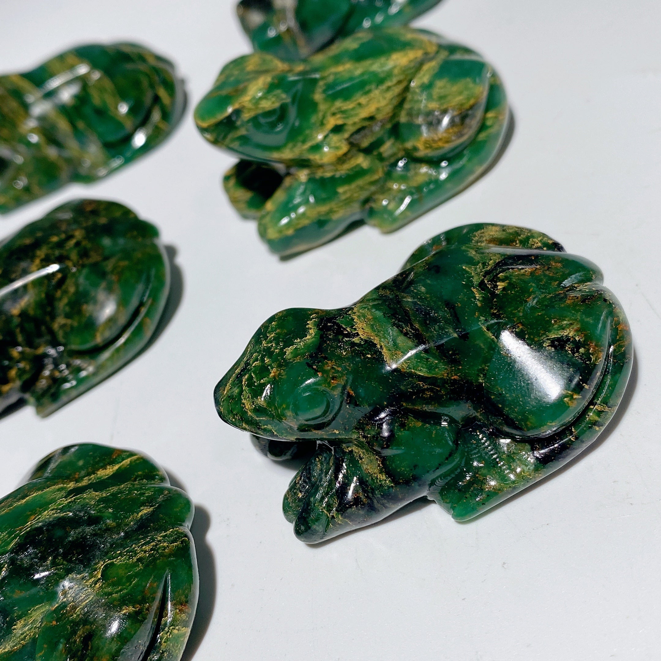 2.0 inch Crystal Frog Carving Figurine for Healing