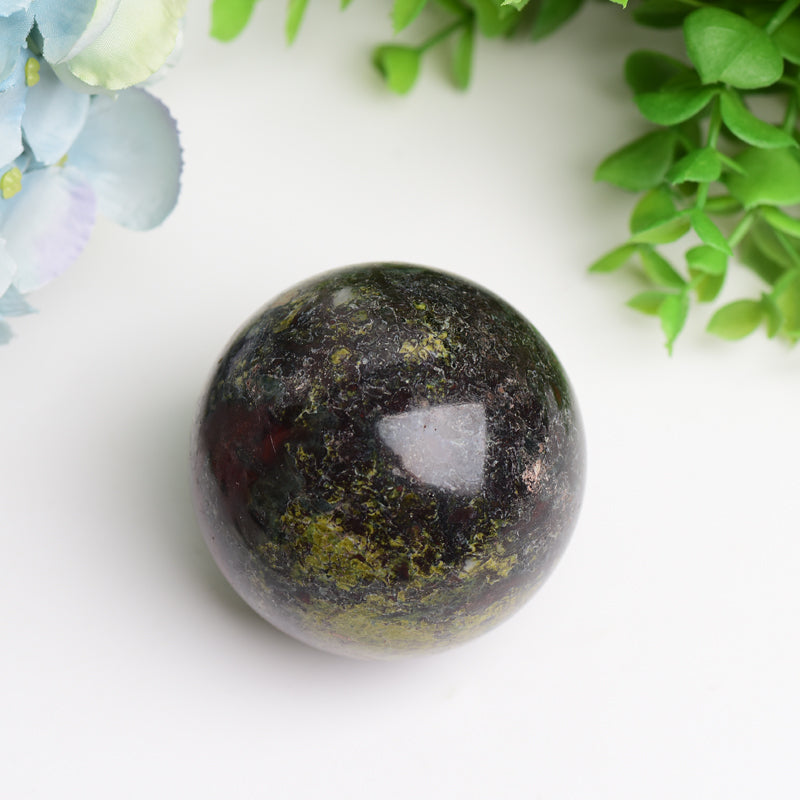 2.0 Inch Dragon Blood Stone Crystal Sphere for Energy Healing