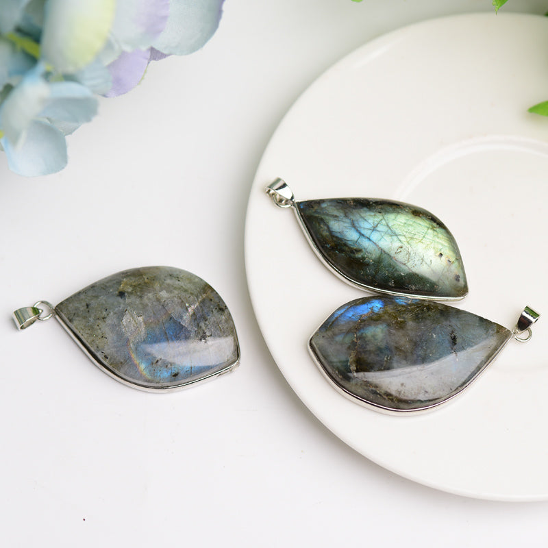 2.0 inch Labradorite Crystal Pendant for Spiritual Protection