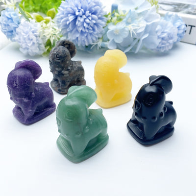 2.0 Inch Mixed Crystal Animal Carvings | Healing Figurines