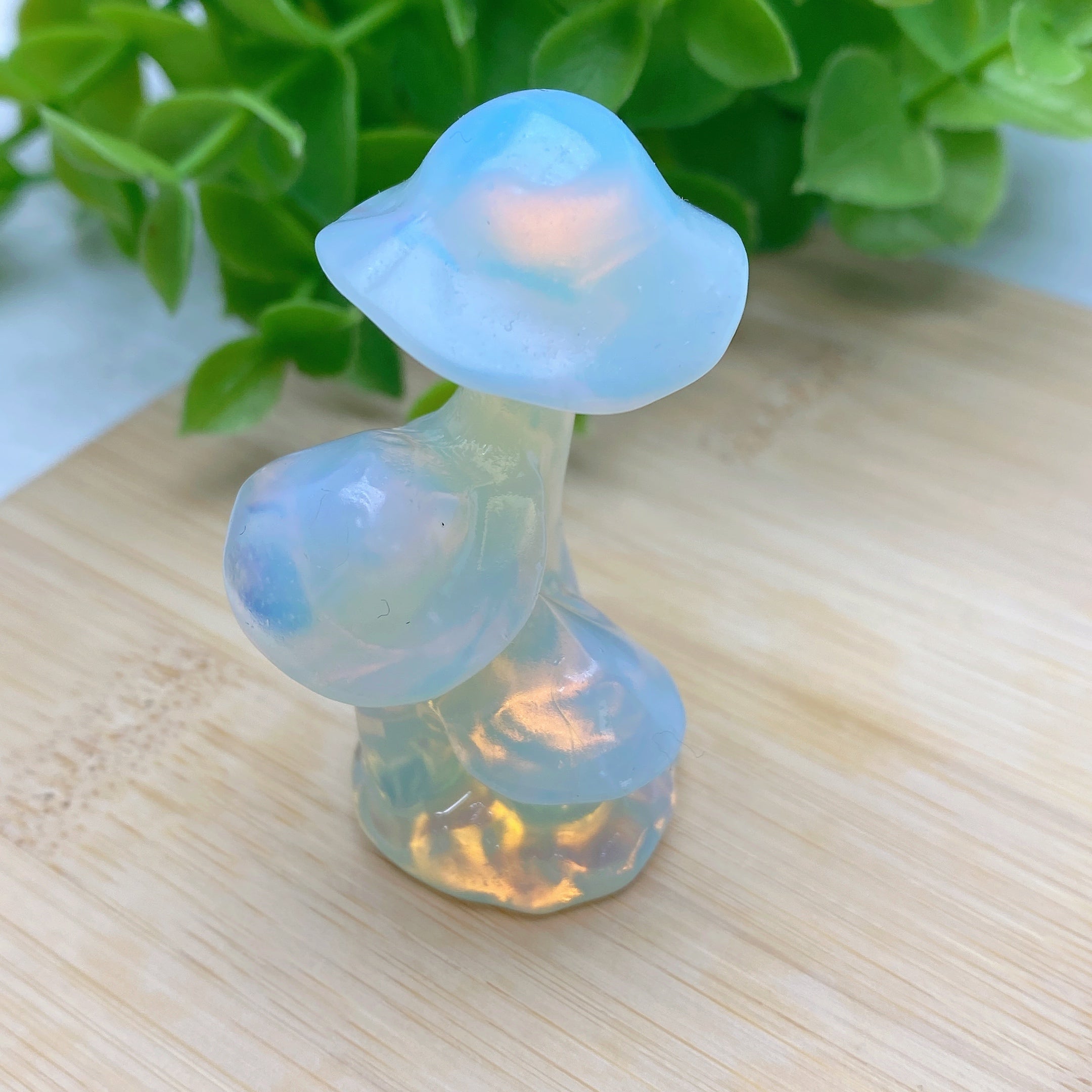 2.1 Inch Mixed Crystal Mushroom Carvings for Healing