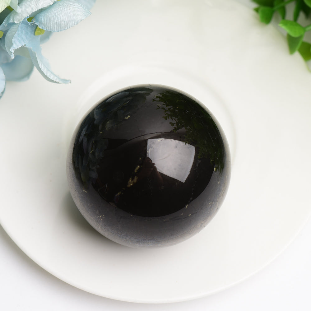 2.1" Schungite Sphere for Energy Healing & Protection