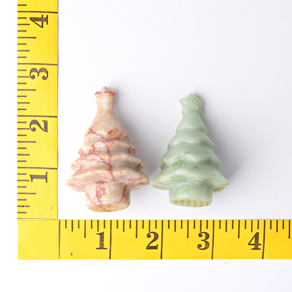 2-2.5 inch Crystal Tree Carvings for Healing & Decor