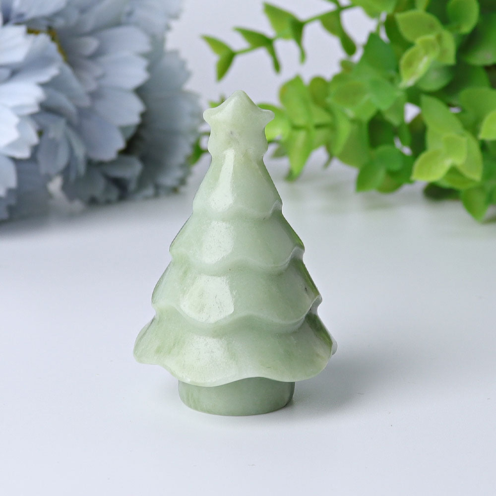 2-2.5 inch Crystal Tree Carvings for Healing & Decor