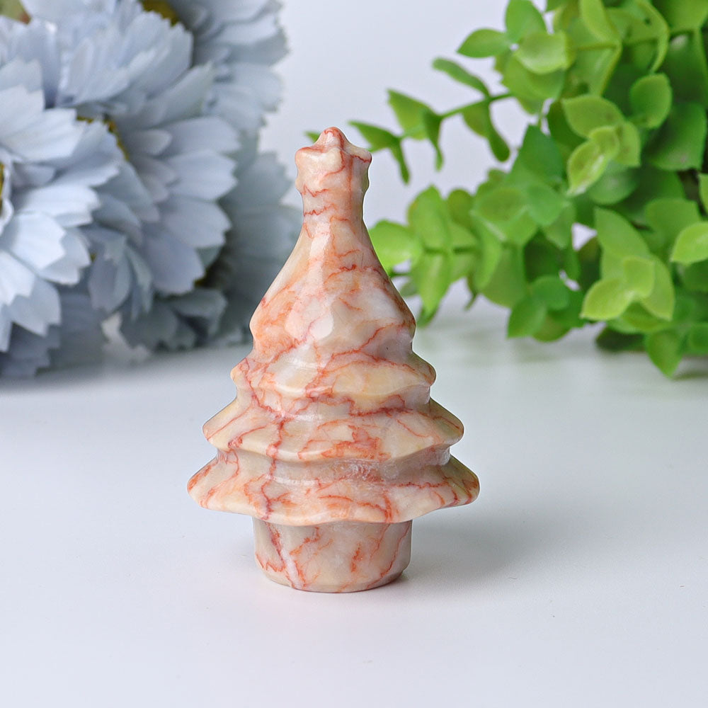 2-2.5 inch Crystal Tree Carvings for Healing & Decor
