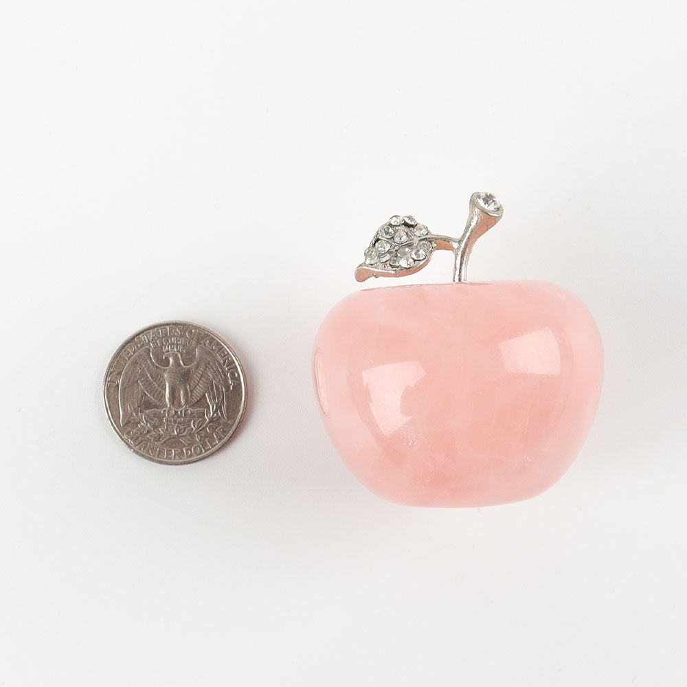 2-2.5 Inch Mixed Crystal Apple Figurines for Healing & Peace