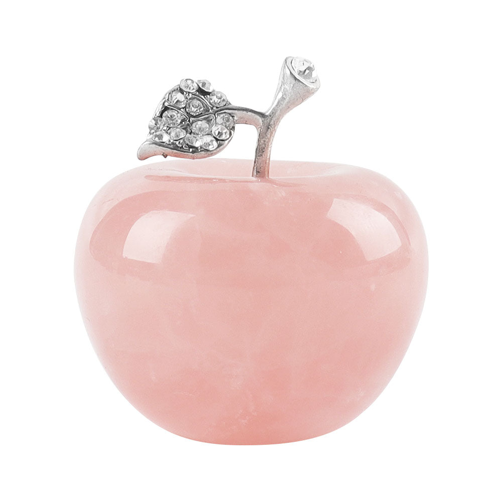 2-2.5 Inch Mixed Crystal Apple Figurines for Healing & Peace