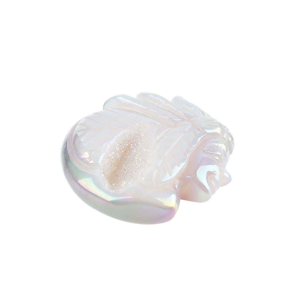 2.2 Inch Aura Angel Druzy Agate Crystal Figurine