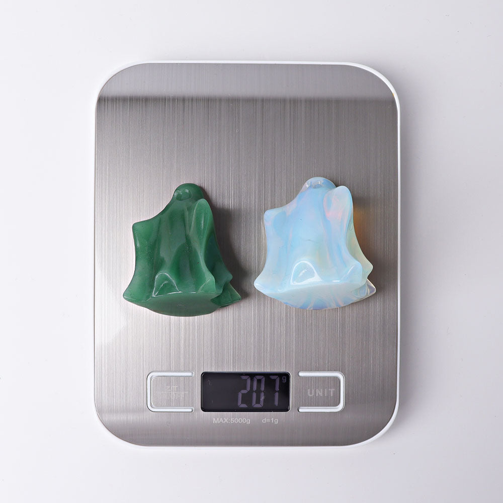2.2 Inch Ghost Crystal Figurines Hand-Carved Healing Stones