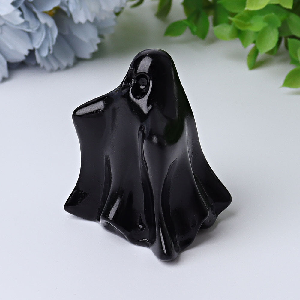 2.2 Inch Ghost Crystal Figurines Hand-Carved Healing Stones