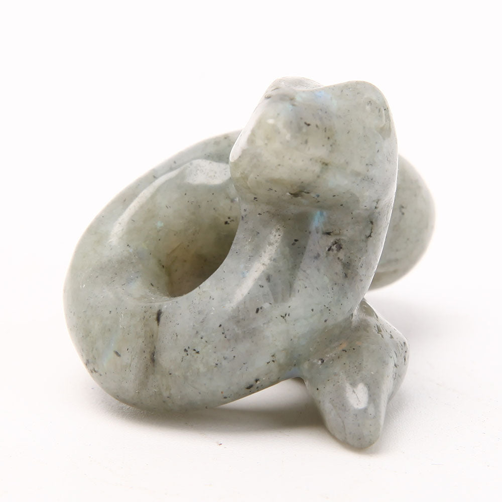2.2 inch Hand Carved Crystal Snake Figurine for Healing