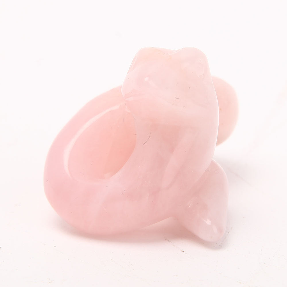2.2 inch Hand Carved Crystal Snake Figurine for Healing