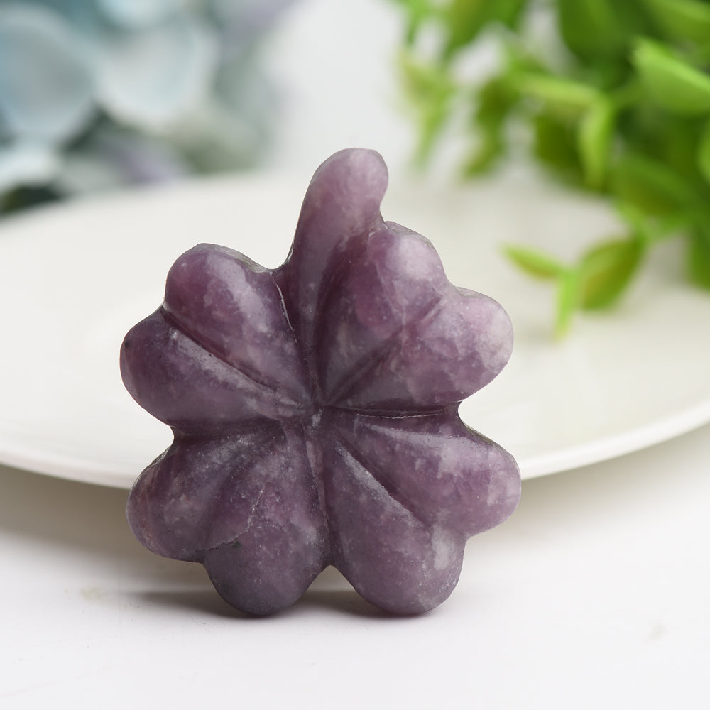 2.2 Inch Mixed Crystal Clover Leaf Figurine for Healing