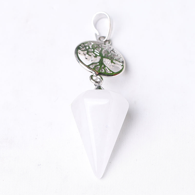 2.2" Multi-Stone Arrowhead Pendant for Spiritual Energy