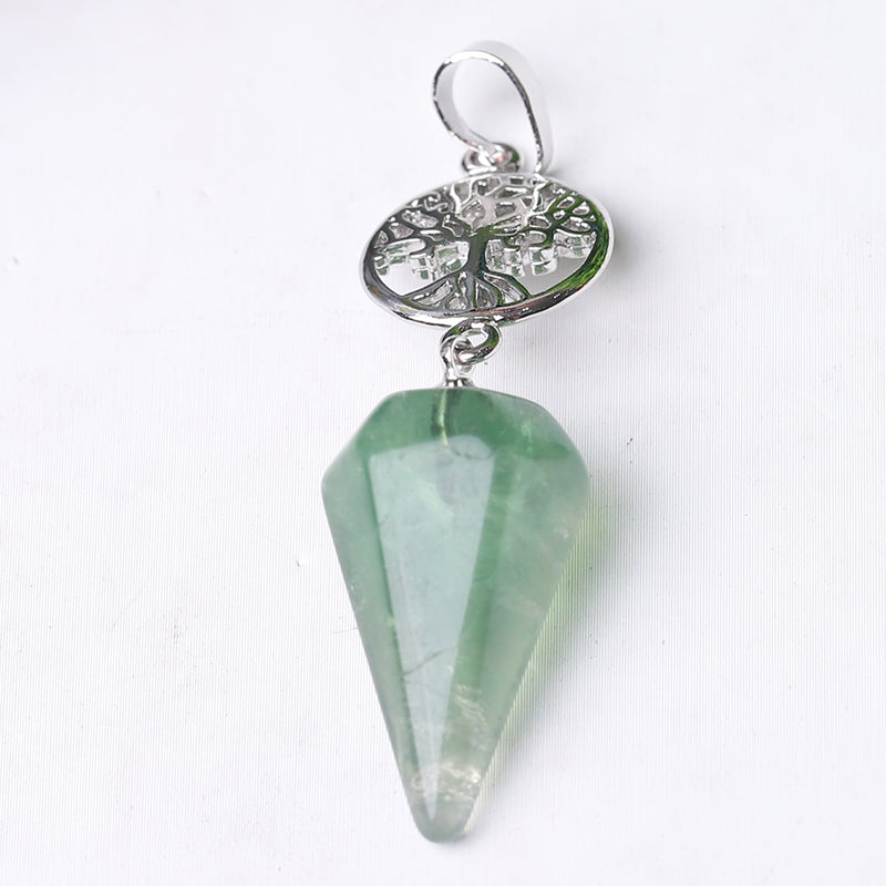 2.2" Multi-Stone Arrowhead Pendant for Spiritual Energy