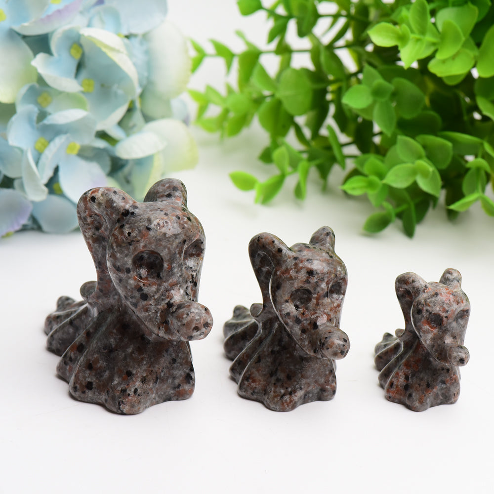 2.3-3.8 inch Yooperlite Zero Dog Crystal Carving