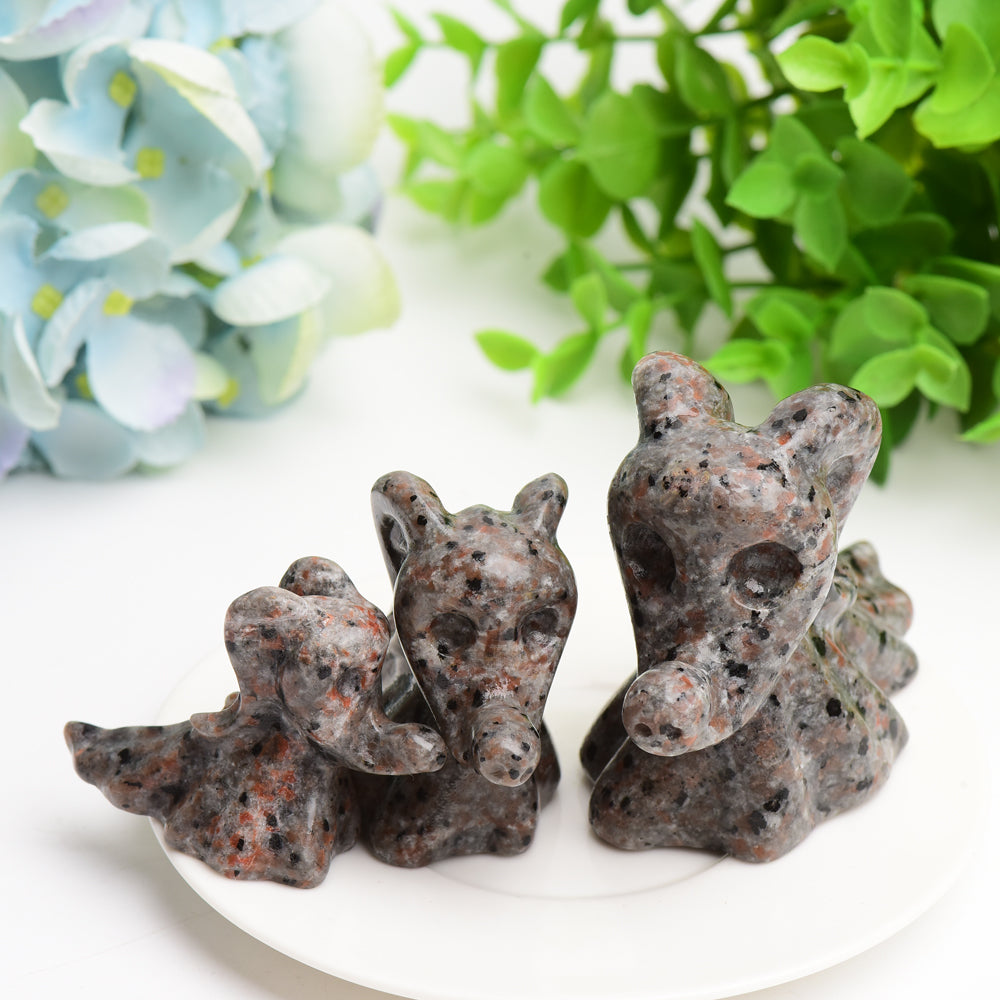 2.3-3.8 inch Yooperlite Zero Dog Crystal Carving