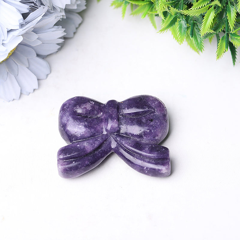 2.3 inch Bow-knot Crystal Figurines for Christmas Gifts