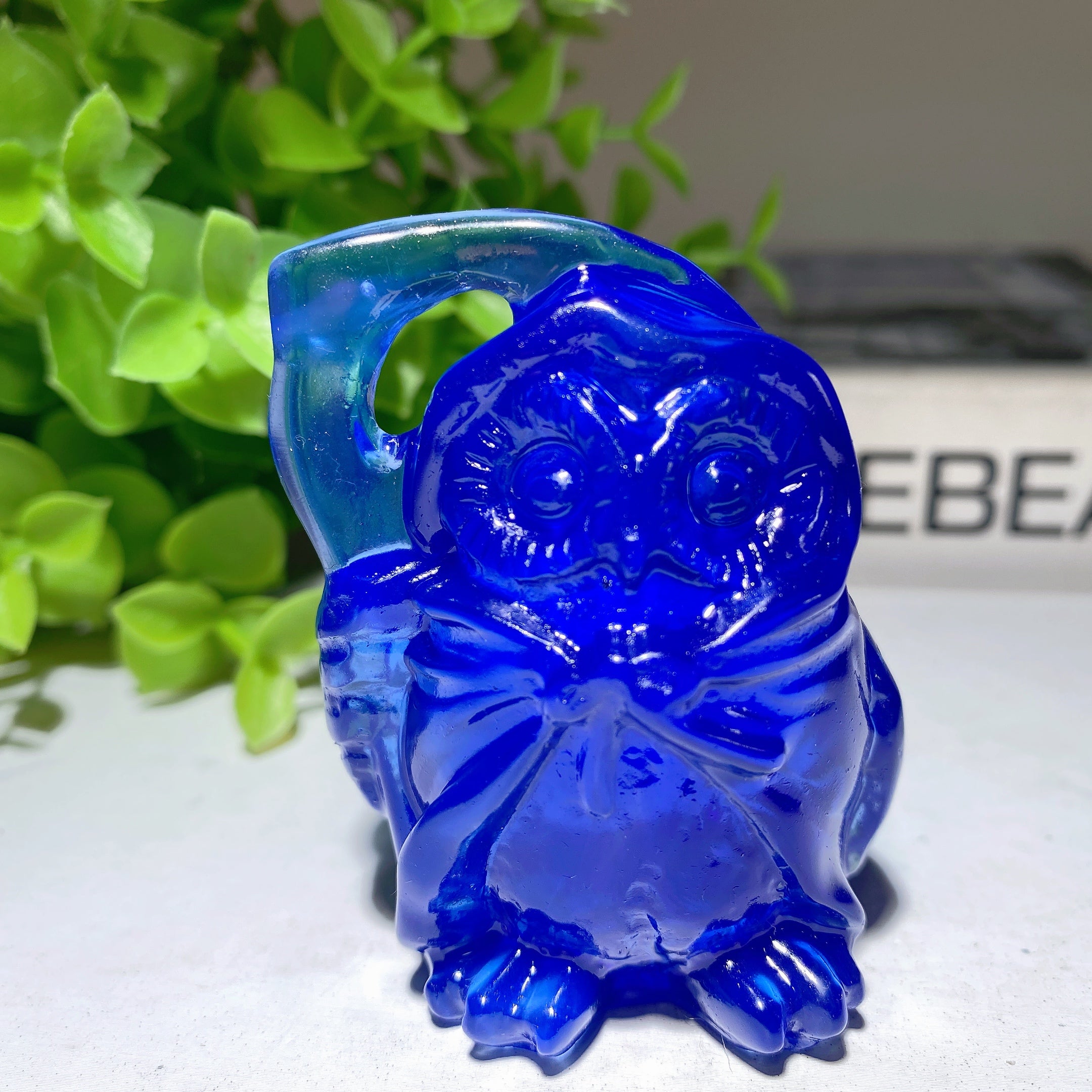 2.3 Inch Mixed Crystal Owl Carving for Healing & Wisdom