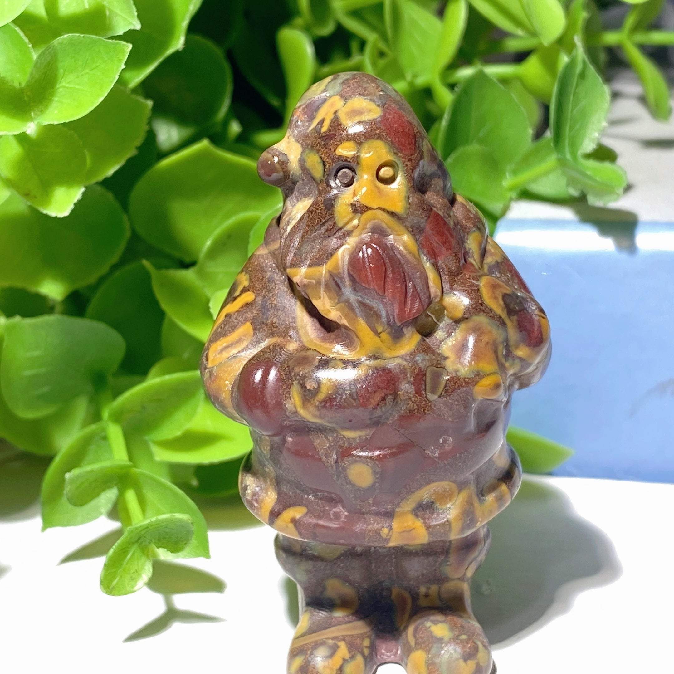 2.3 inch Mixed Crystal Santa Claus Figurines for Healing