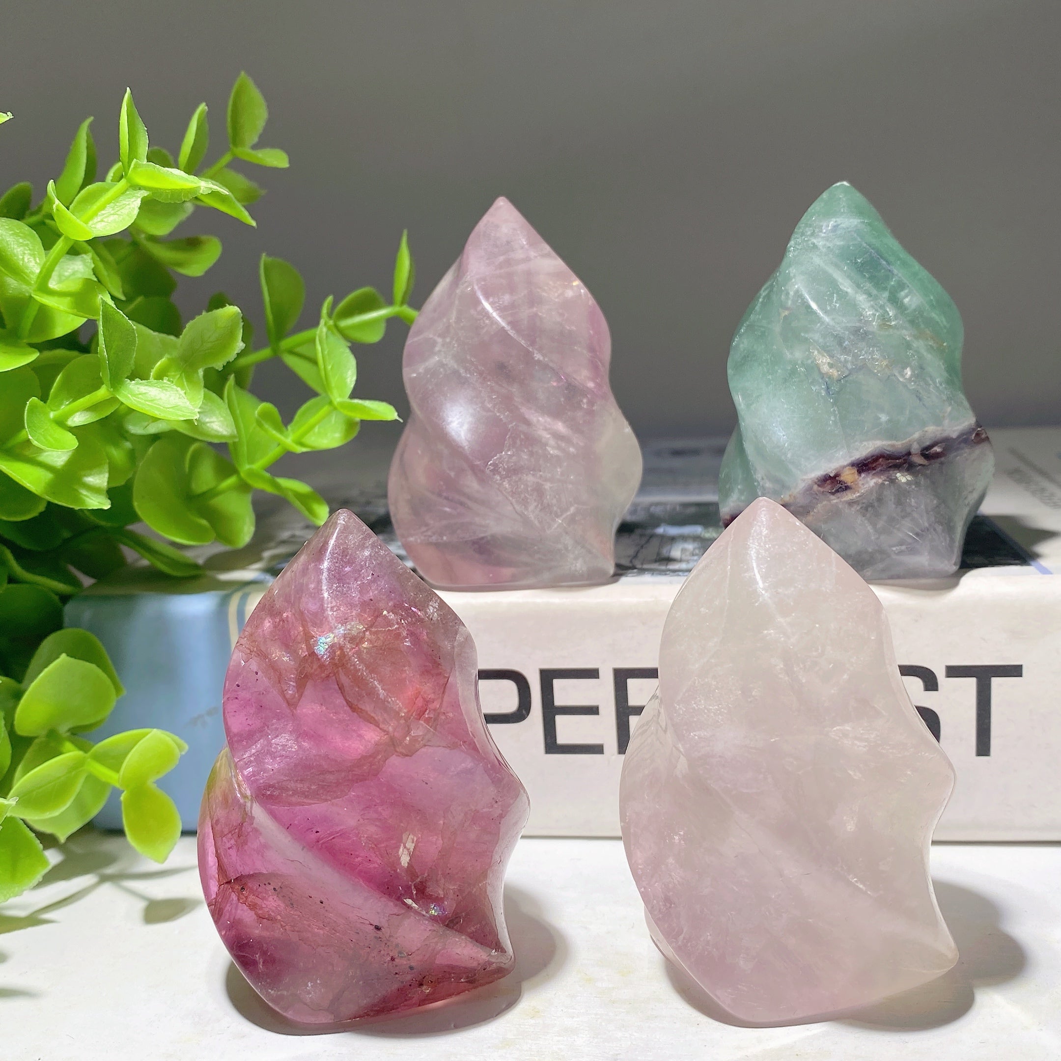 2.35 Inch Fluorite Flame Crystal for Healing Energy