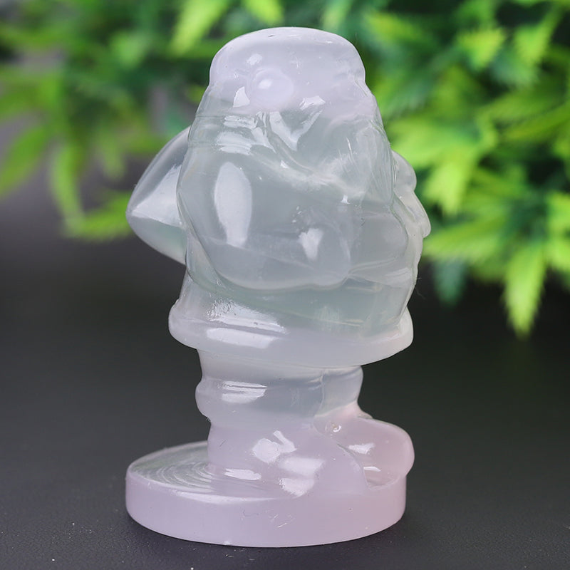 2.4 inch Fluorite Santa Claus Crystal Figurine