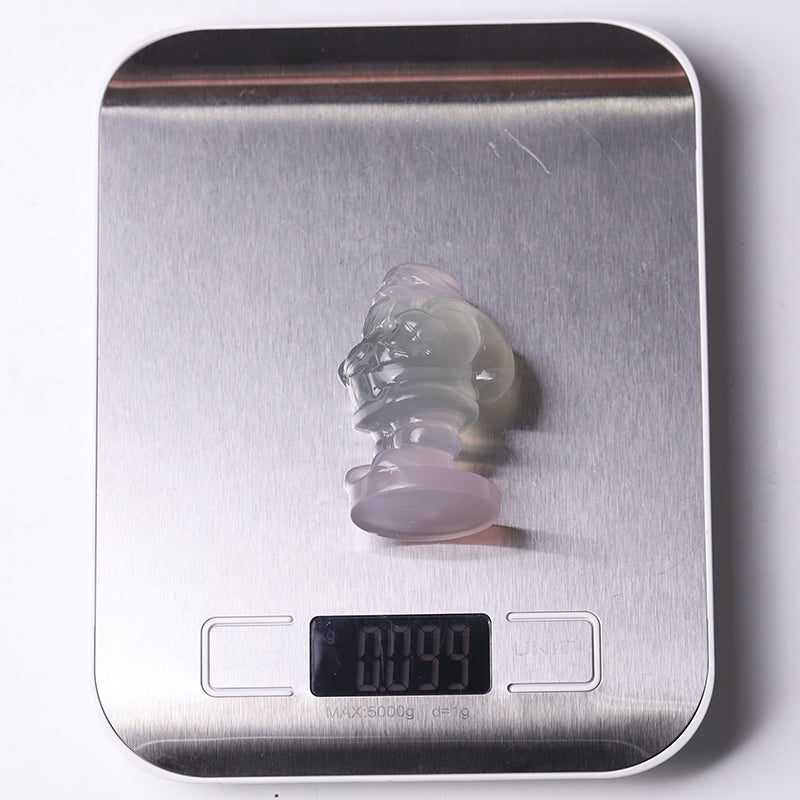 2.4 inch Fluorite Santa Claus Crystal Figurine