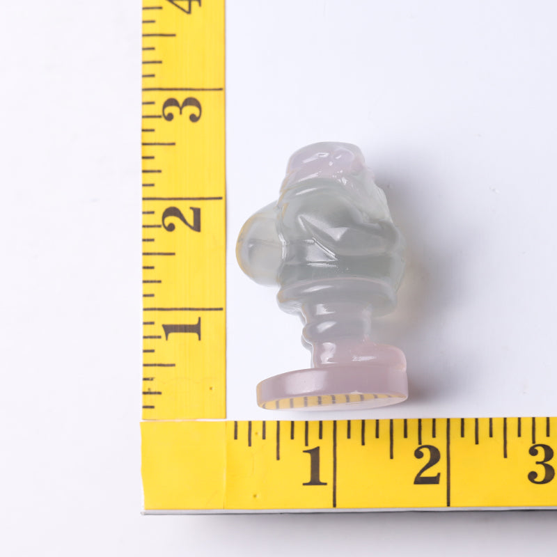 2.4 inch Fluorite Santa Claus Crystal Figurine