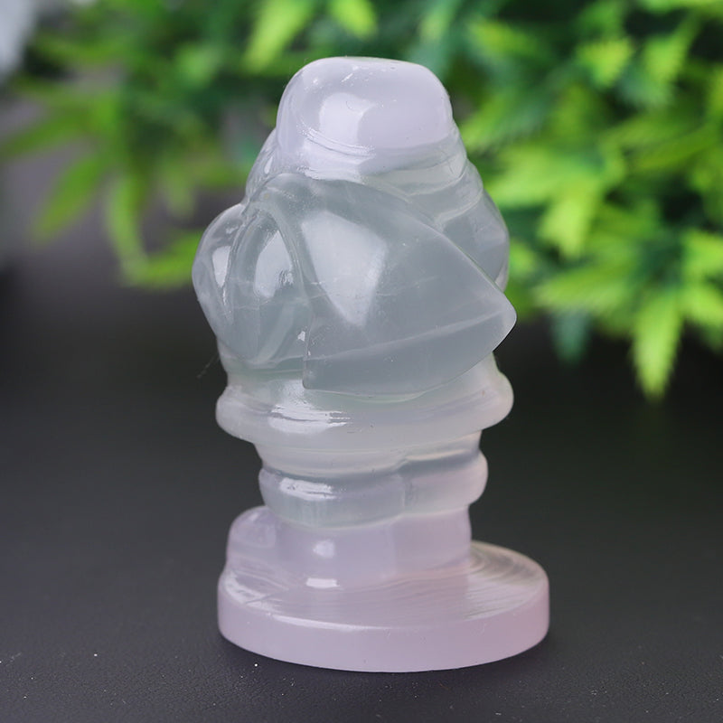 2.4 inch Fluorite Santa Claus Crystal Figurine