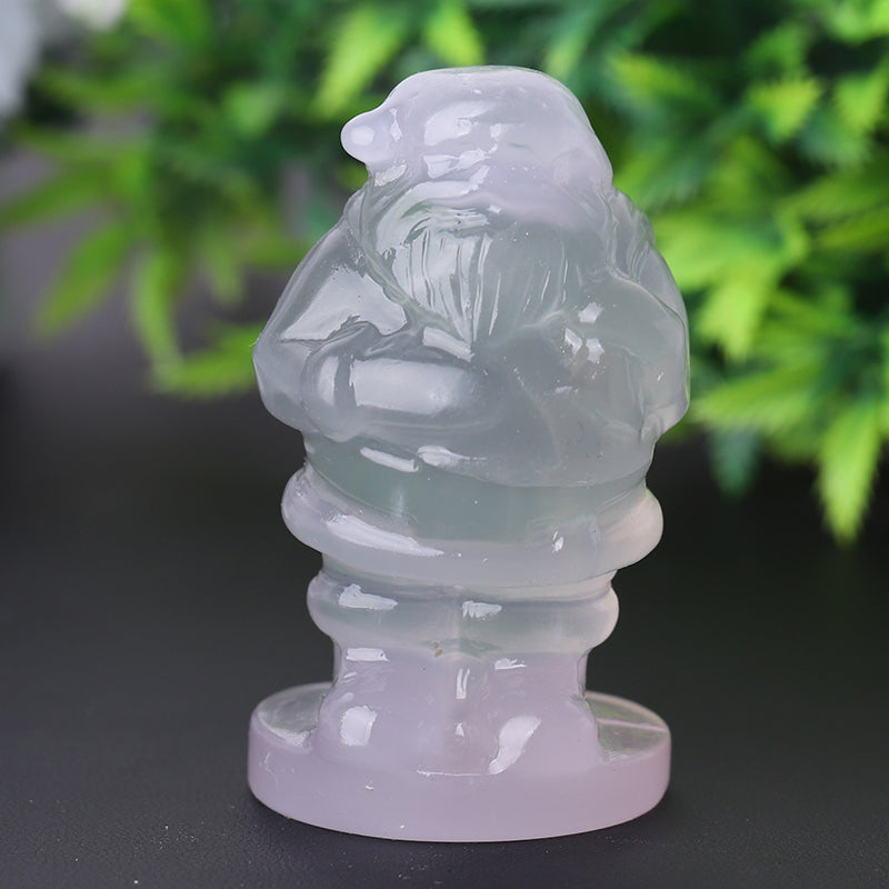 2.4 inch Fluorite Santa Claus Crystal Figurine