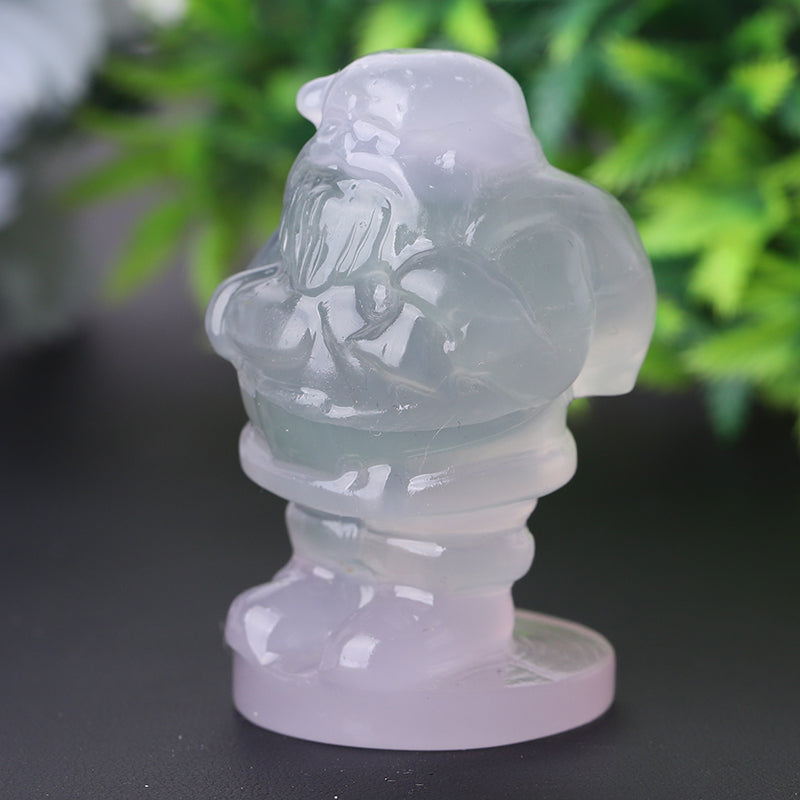 2.4 inch Fluorite Santa Claus Crystal Figurine